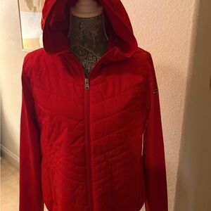 Tommy Hilfiger Red Hooded Jacket